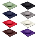 Meditation Kit - Zabuton and Cotton Filled Crescent Zafu - 2pc - Yogavni