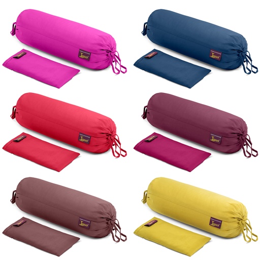 Neck-n-Eye Pillow Relax Set - Unscented Silk Buckwheat Filled Neck and Eye Pillow - 2pc - Yogavni