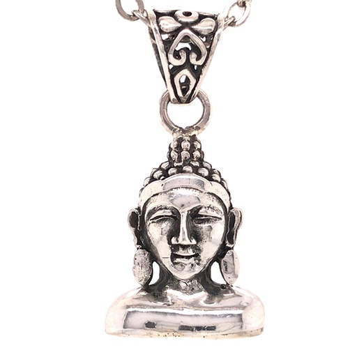 [8906051430501] Buddha Bust in 925 Sterling Silver