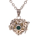 Jewellery Pendant - Heart Shape with Stone Design - Silver - Yogavni