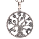 Jewellery Pendant - Spotted Tree of Life - Silver - Yogavni